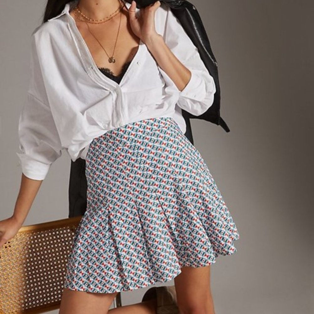 Maeve Pleated Mini Skirt